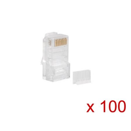 LANBERG Conector RJ-45 PLU-6000 para Cat6 UTP, 100 unidades LANBERG Conector RJ-45 PLU-6000 para Cat6 UTP, 100 unidades
